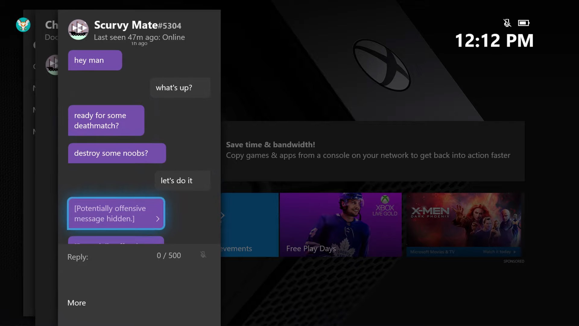 You'll soon be able to autofilter offensive Xbox chat messages