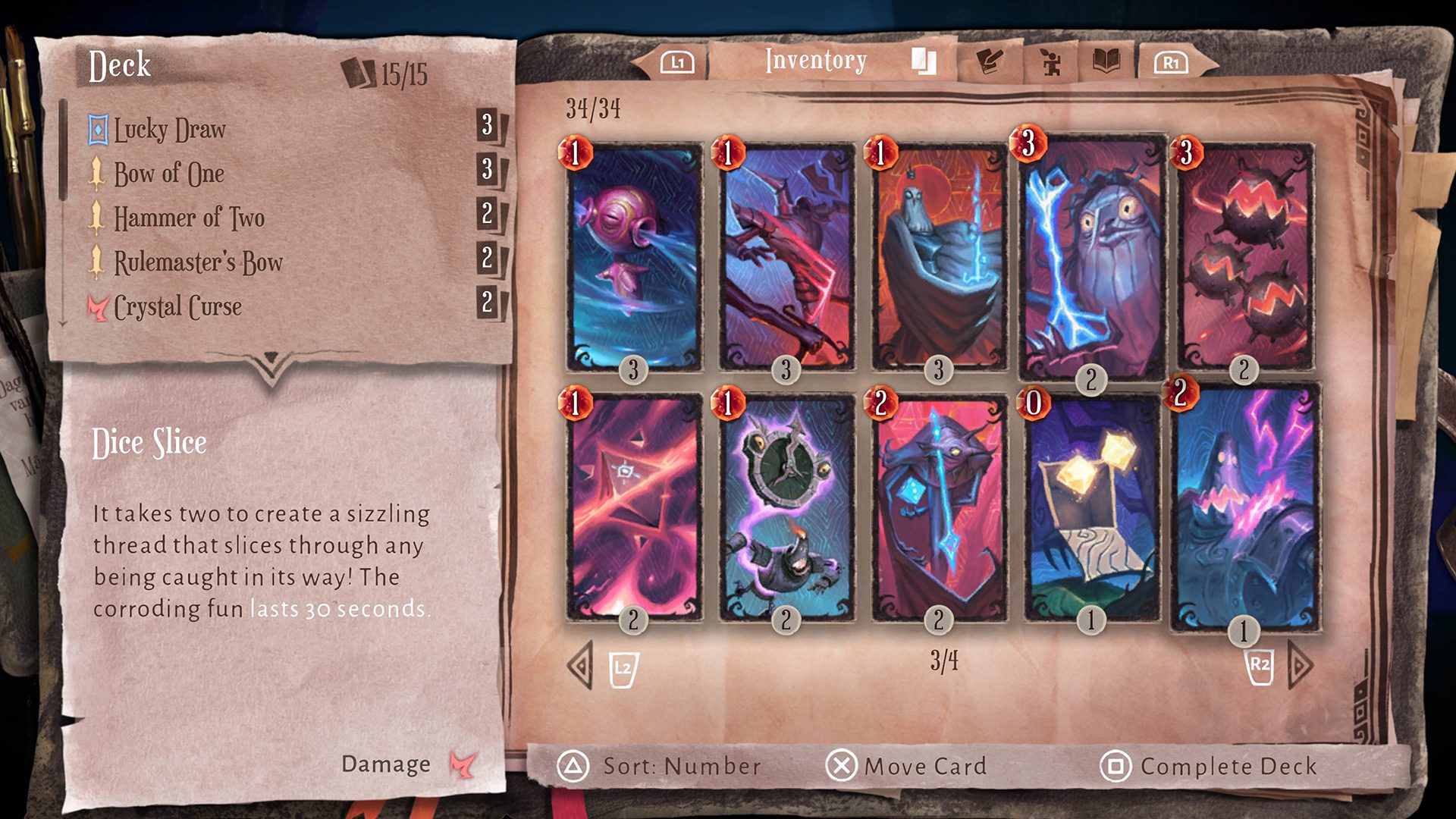 A deck of cards in Lost in Random