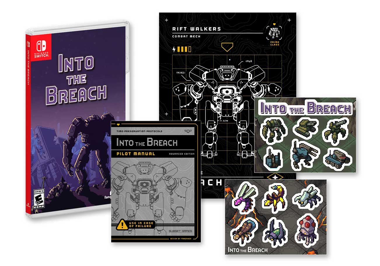 Into the Breach physical Nintendo Switch edition from Fangamer