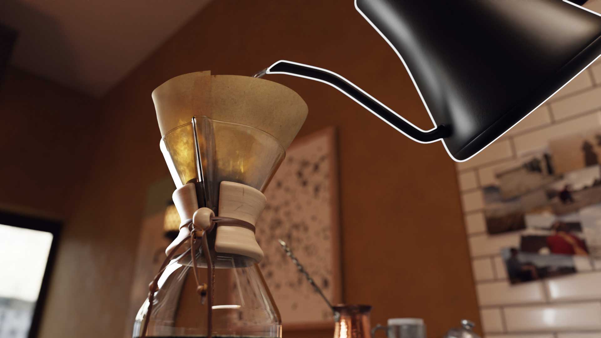 Pourover coffee