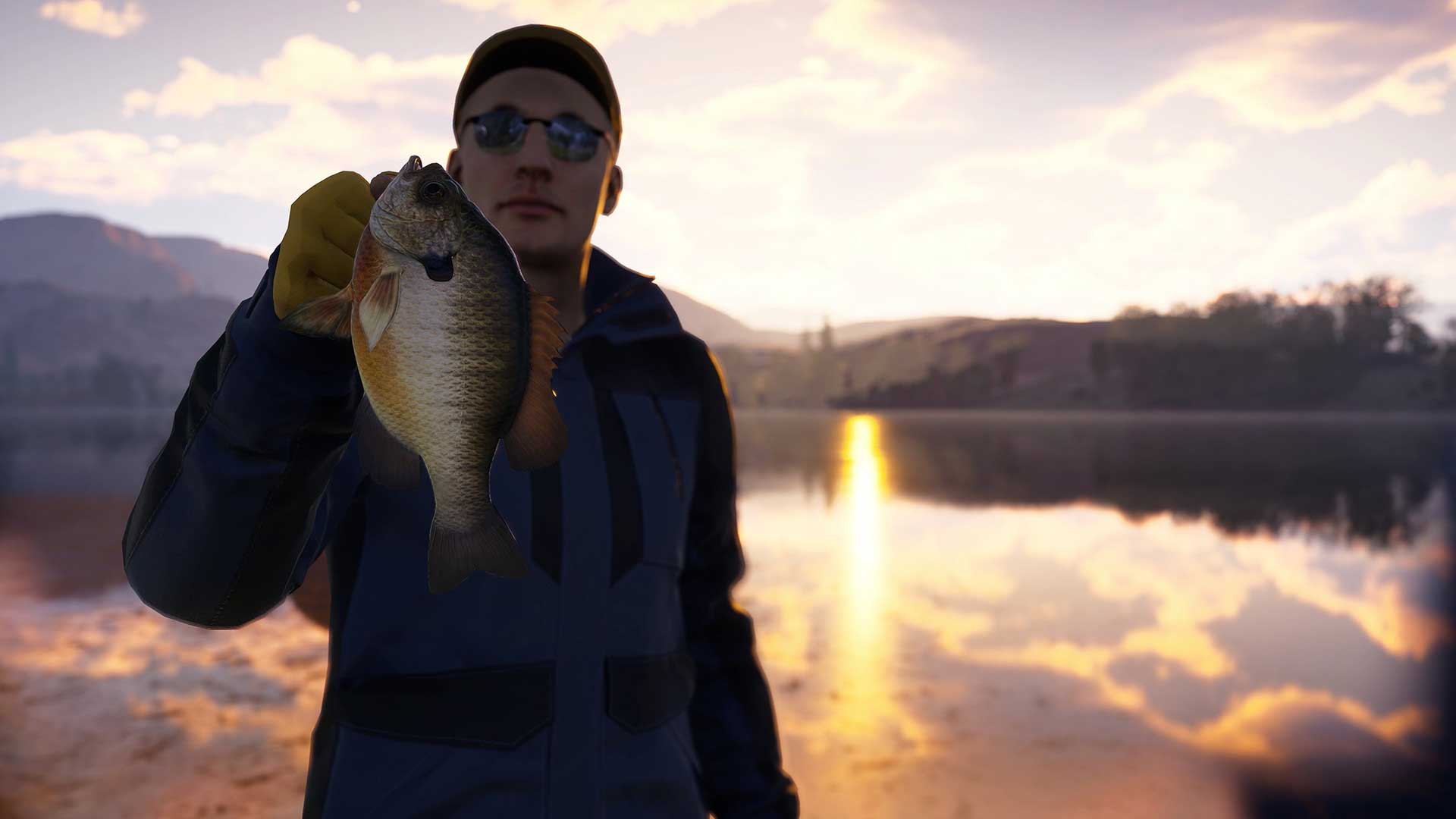 Posing with the catch of the day